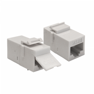 Повторитель портов RJ-45, неэкранированный, кат.5E, формата Keystone, белый